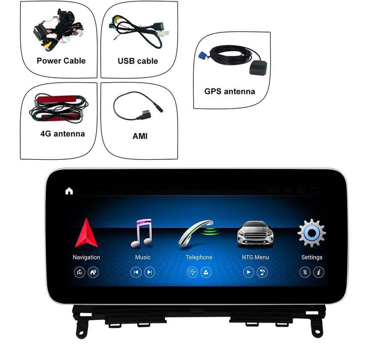 MERCEDES-BENZ C-CLASS W204 2007- 2010 Android Мултимедия