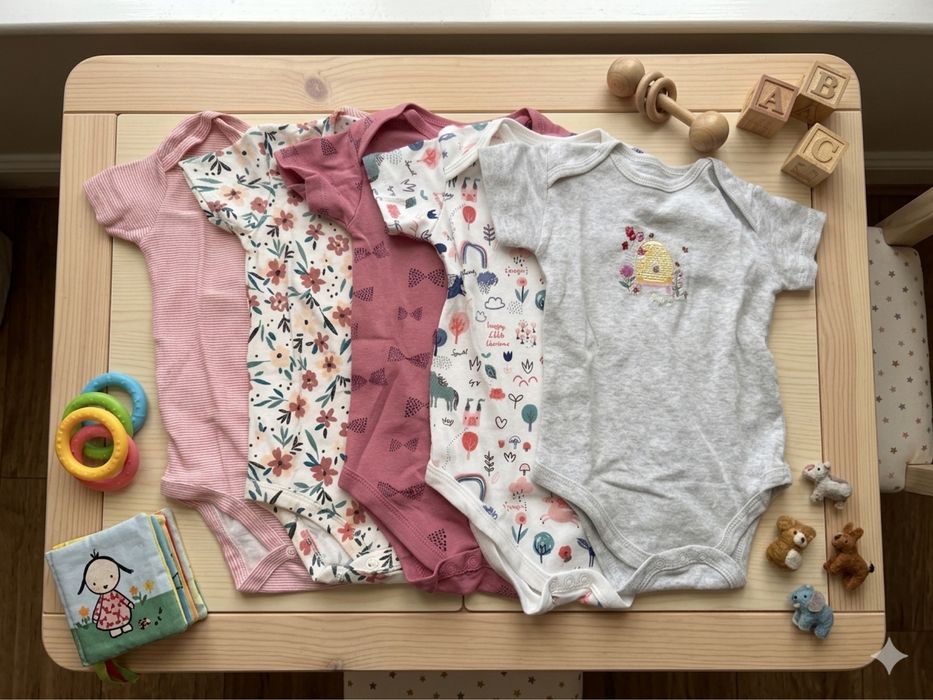 Детская одежда, боди для малышей от 3 до 12 месяцев