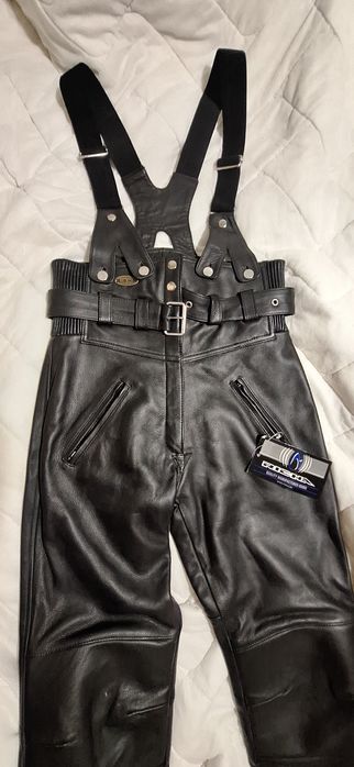 Рокерски кожен панталон нов