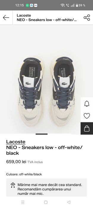 Adidasi Lacoste originali