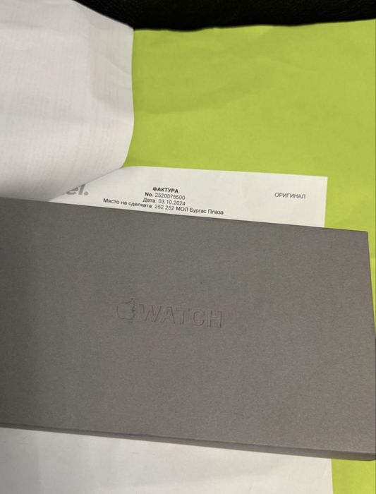 ***КАТО НОВ 49mm Apple watch Ultra 2 Гаранция Yettel 2026г. Black