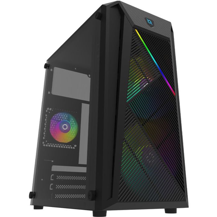 Carcasă PC Gaming AQYRIS Bellatrix Pro RGB, Sursa Corsair VS450
