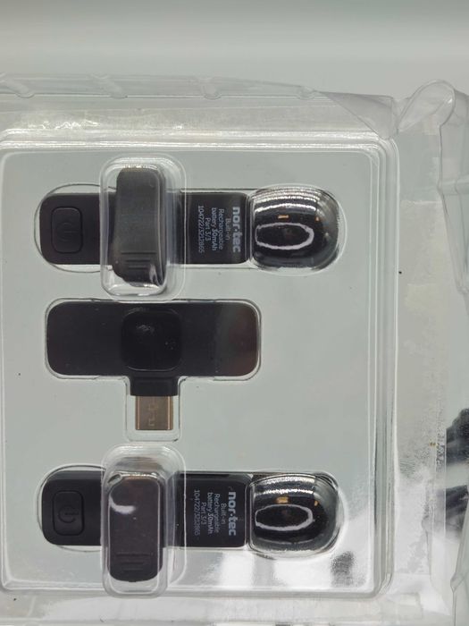 Безжичен клипс микрофон комплект с 2 микрофона и USB-C приемник