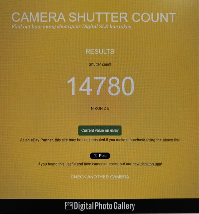 Nikon Z5 Body - 14780 Shutter Count