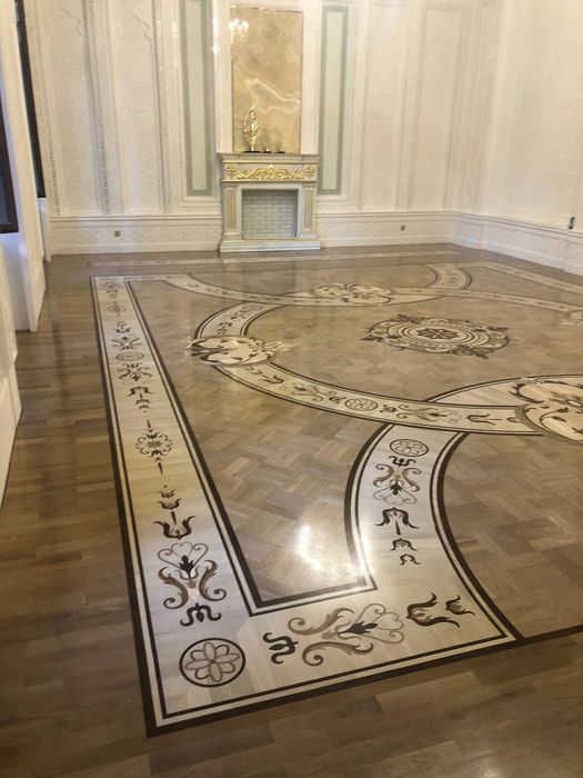 Паркет. Инженерная доска. Лестницы и все из дерево.