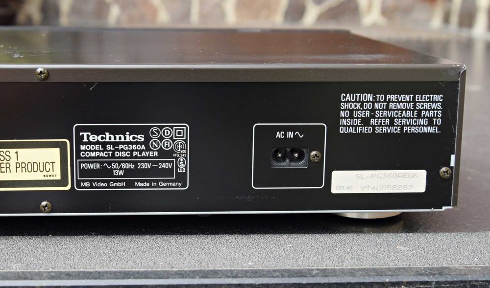 CD Player Technics SL-PG 360 A