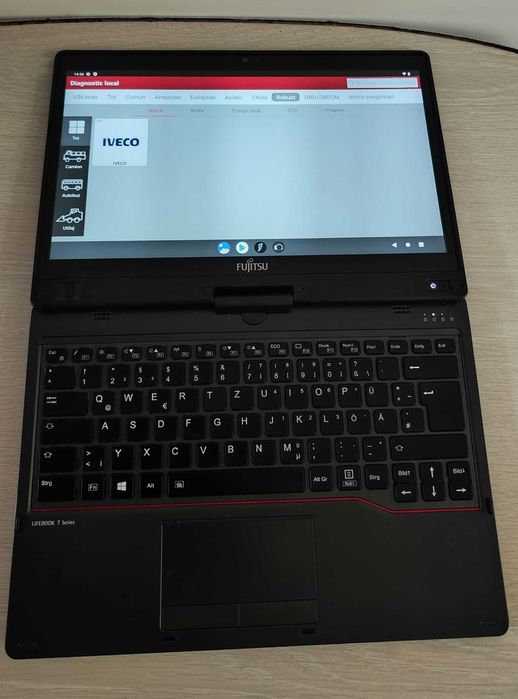 Laptop Tableta Auto Touchscreen DUAL-BOOT: Android + Windows Fujitsu