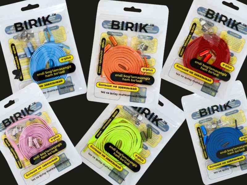 Шнурки эластичные  — без завязывания, с капсулой, 16 цветов