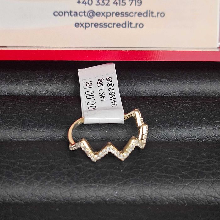 Inel Aur 14K - 1.36 grame / ( B34488.2 / Ag28 Doi Baieti )