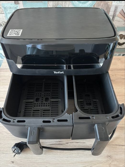 Friteuză cu aer cald Tefal Dual Easy Fry EY901N10