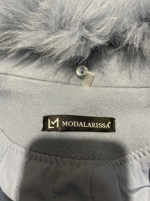 Ново палто от алпака лама и кашмир Кашмирено с яка от лисица