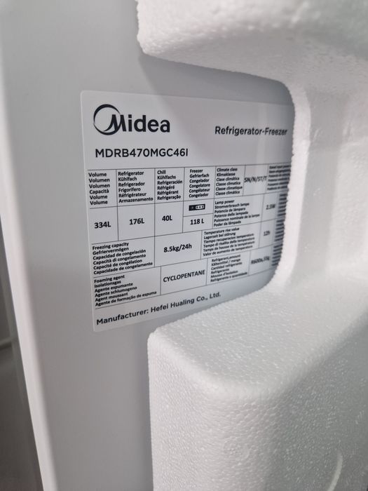 Хладилник с фризер Midea A++ No Frost  400 литра