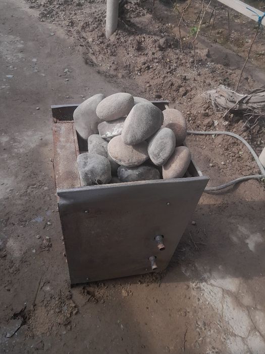 Котёл чугунный для парной бани, сауны.