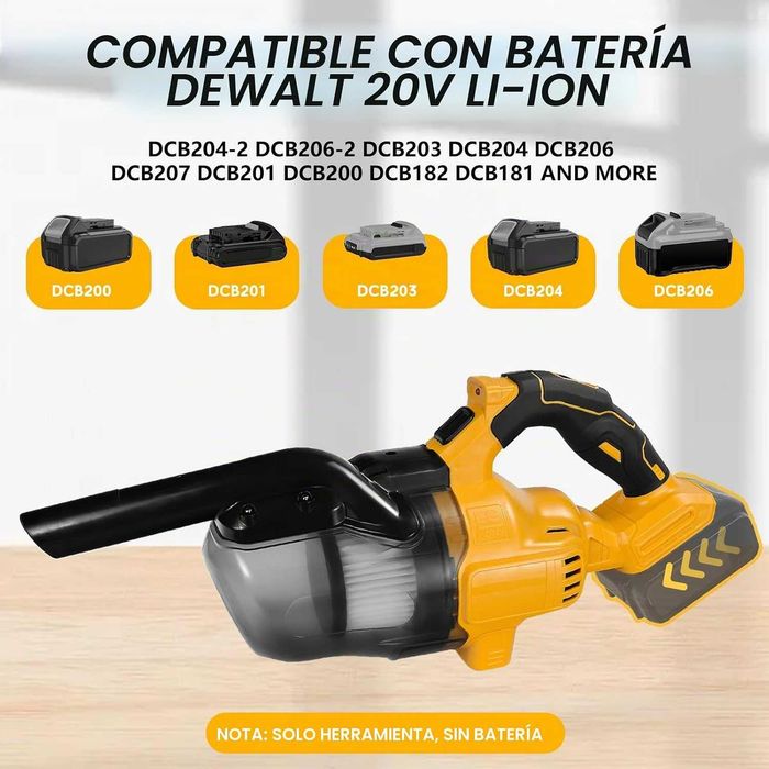 Aspirator vertical fără fir DeWalt 20V, 5-în-1