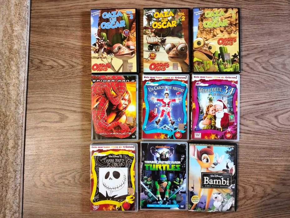 Dvd-uri filme, desene animate , T-Rex Express , Bambi , Spider-Man 2