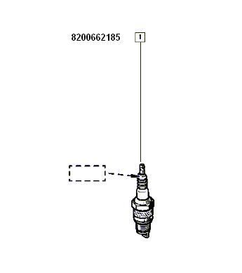 Bujie Scanteie Motor 1.2 16v Renault 224018760r Dacia Logan 2004-2012; Logan 2, Logan Mcv 2 Sandero 1; Sandero Ii