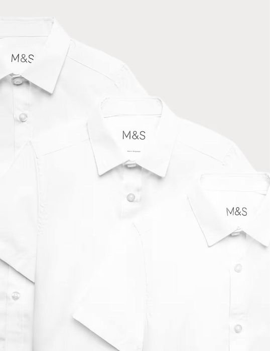 M&S Комплект из 3 школьных рубашек 9-10 лет