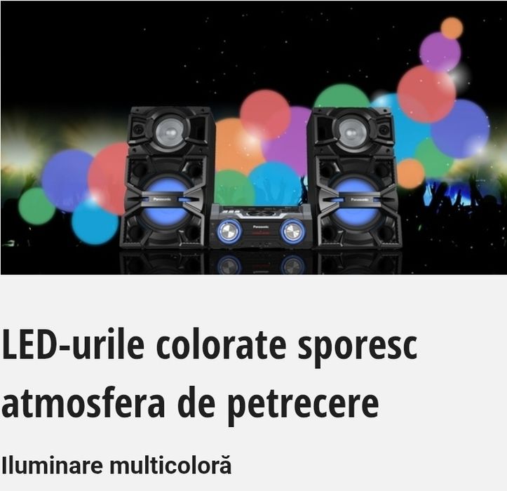 Panasonic SC-MAX4000 – 2400W RMS | Bas care se simte, nu doar se aude