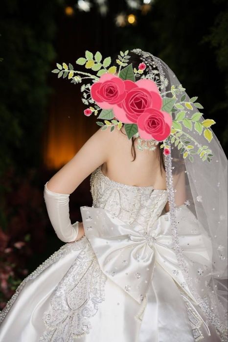 Роскошное свадебное платье + полный комплект аксессуаров