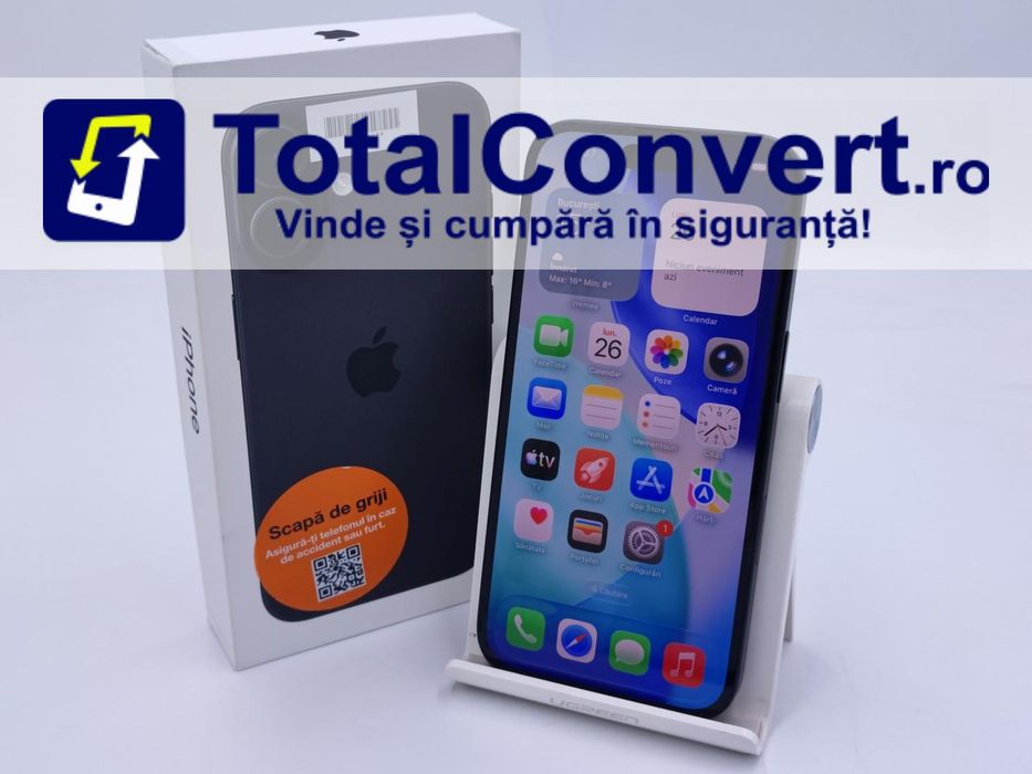 Apple iPhone 16 128GB Black 8GB Single SIM, Garantie 24 luni | #D97244