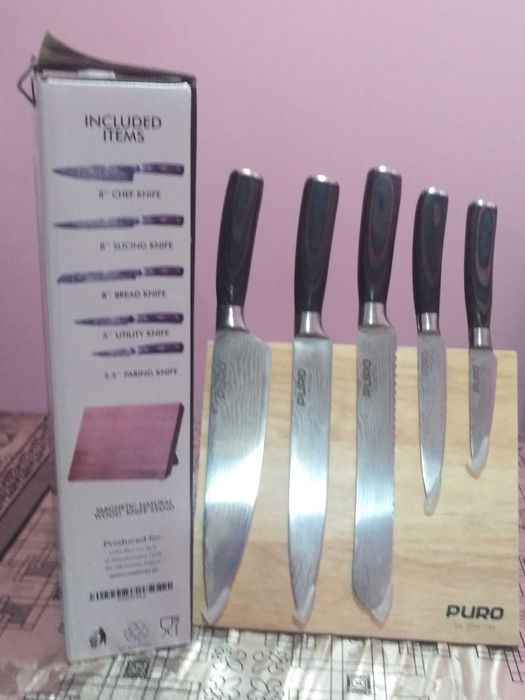 Кухненски Ножове от Дамаска Стомана