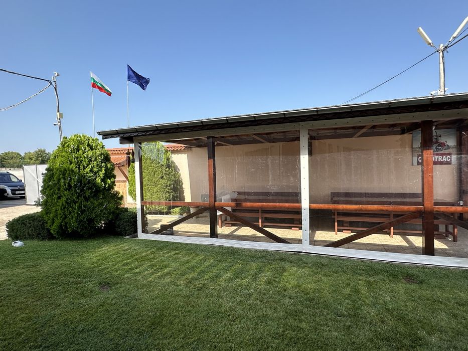 Ветроупорни завеси PVC винил кристал прегради ветробрани ветробран