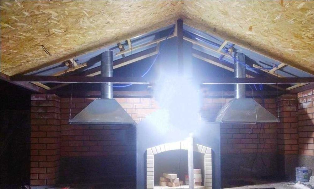 вытяжные зонты (дымоходы)