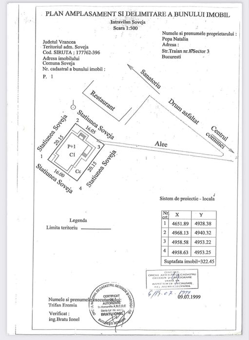 Casa de vânzare in stațiunea Soveja jud.Vrancea