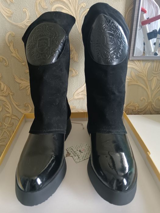 Продам сапоги из натуральной кожи и замши