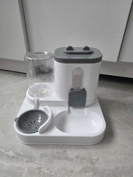 Dispenser automat de apă și mâncare caini/pisici, 2 în 1, 25x23x20 cm