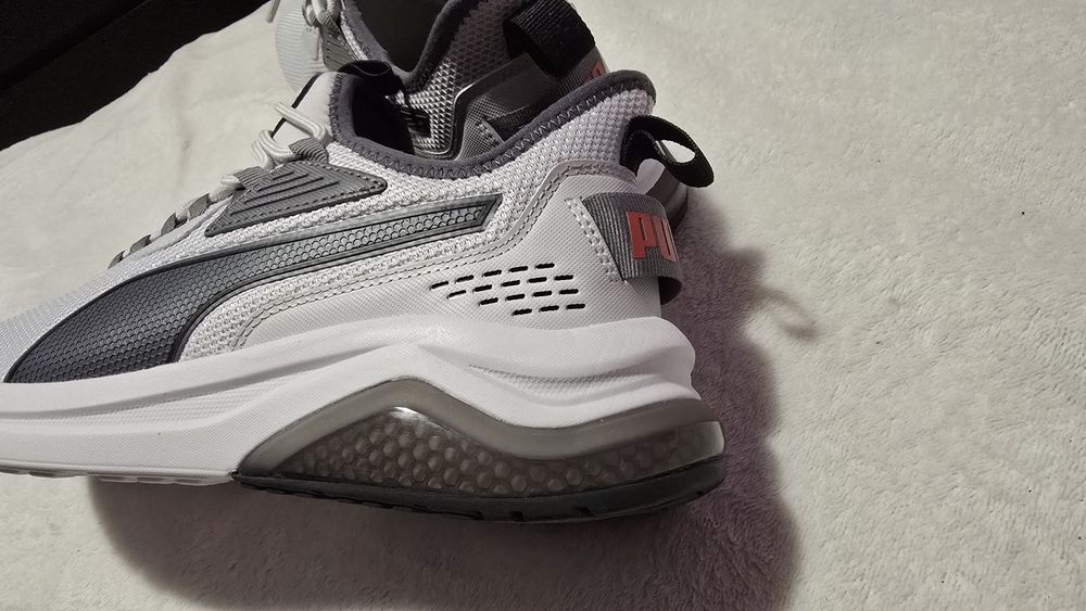 Adidasi Puma Amplifier Cool Light Grey Black USA - noi