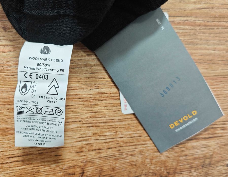 DEVOLD Мерино вълна мъжки термо клин размер S  НОВО