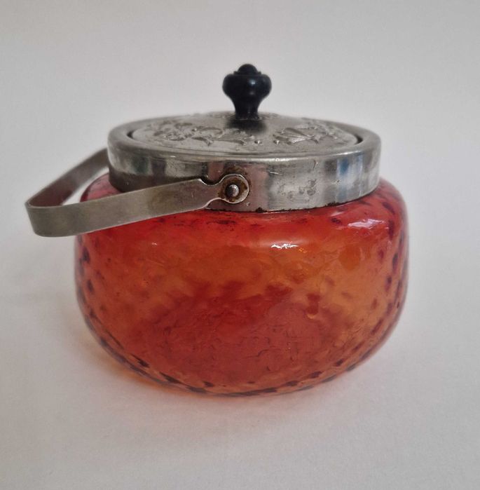 Советская СССР ваза сахарница конфетница цветное стекло