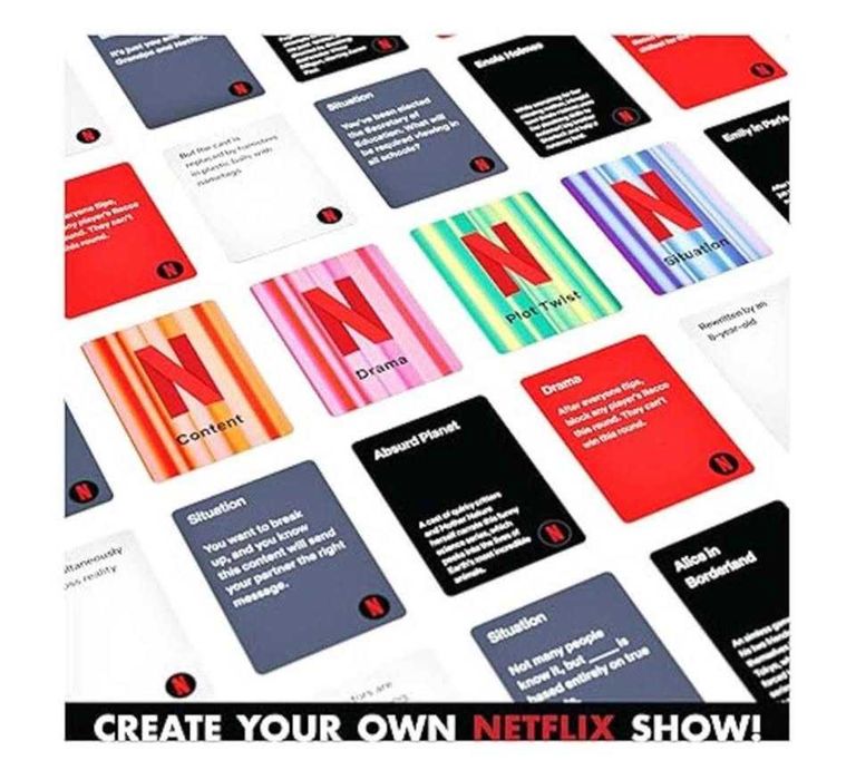 Netflix, Семейна настолна игра за парти със забавни карти НА АНГЛИЙСКИ ЕЗИК