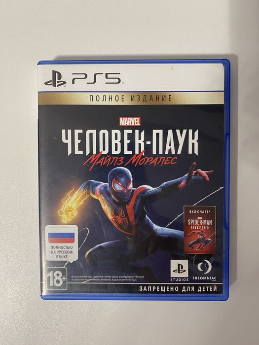 Продам диск для ps5 человек паук