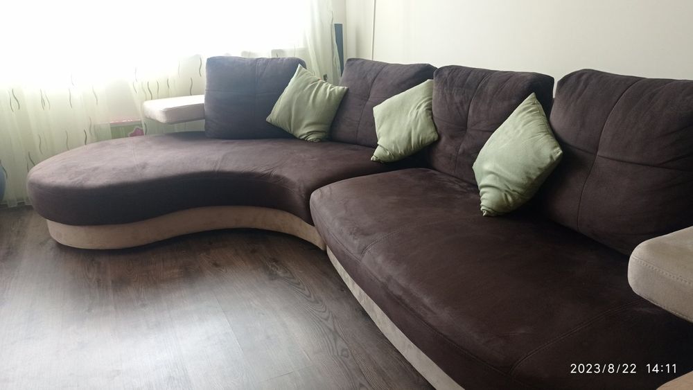 Диван ъглов и фотьойл