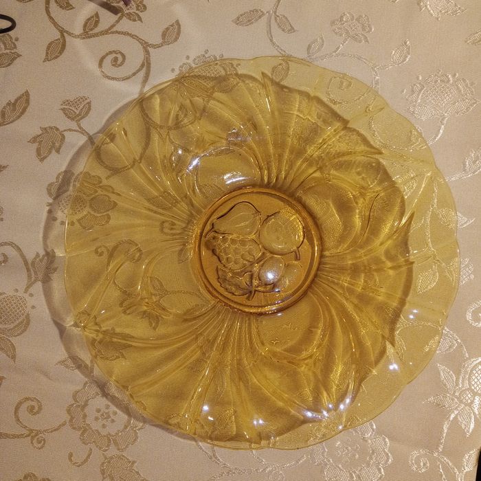 Стъклено плато Цветно плато