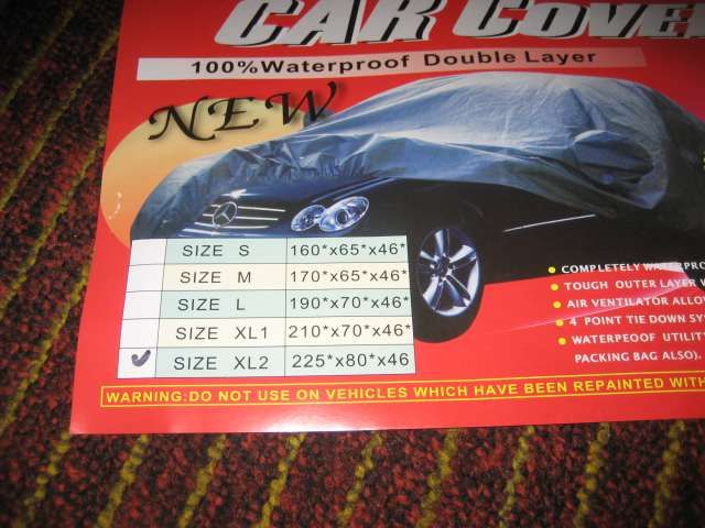 Тент защитный для кузова автомашины