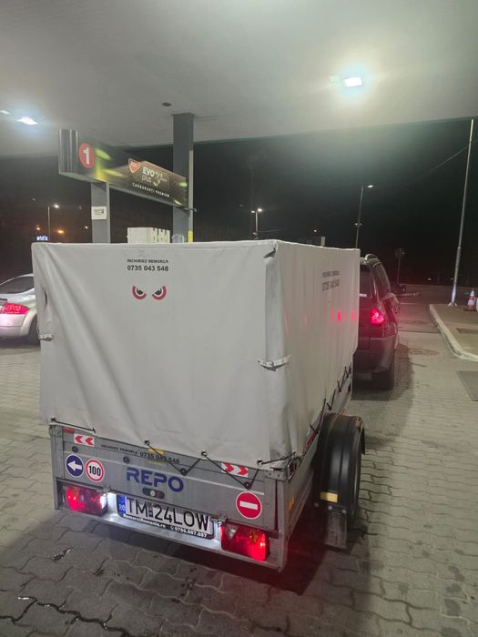 Închiriez Remorca Repo 750Kg cu prelată