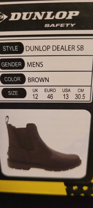 Cizme piele groasa de iarna, barbatesti , marca Dunlop