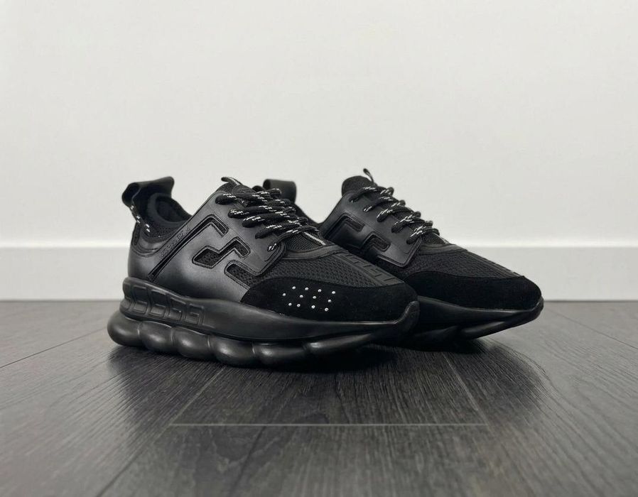 Adidasi Versace Chain Negru