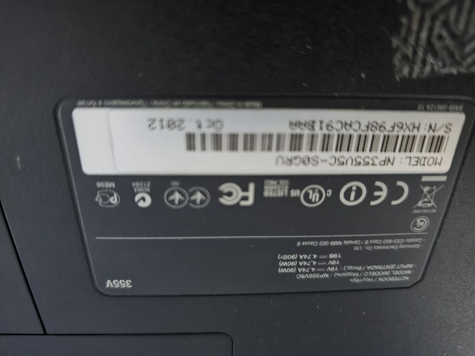 ноктбук самсунг 355v5c