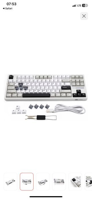 Клавиатура MageGee Light87 белый