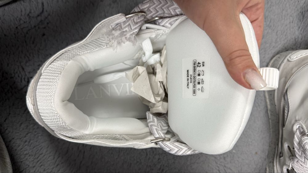 Lanvin Curb White Oreo