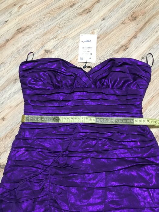 Rochie drapata mov Zara S