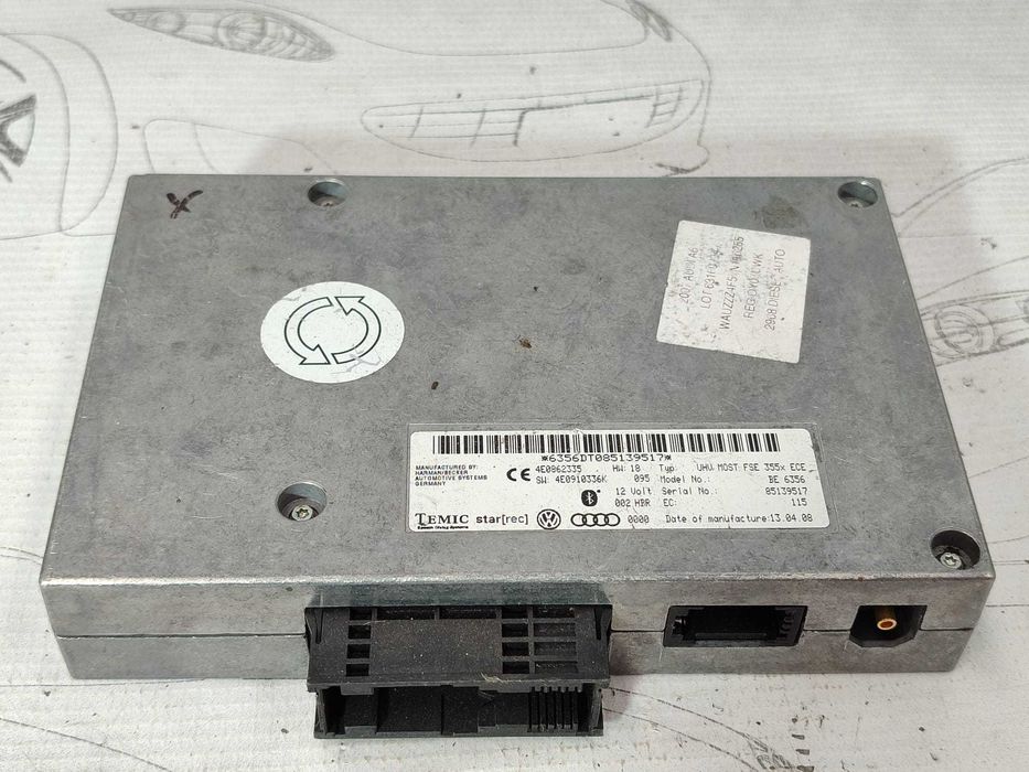 Modul telefon / Bluetooth Audi A6 / S6 / RS6 C6 4F COD: 4E0862335 2007 / [2004-2011] / (5G3)