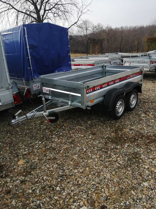 Remorca 750kg, QRDs ( 240 cm x 125cm), 2 axe , NOUA, OFERTA!