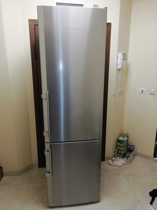 Супер Немски Хладилник с Фризер LIEBHERR ЛИБХЕР CNesf 4003 NO FROST INOX SILVER