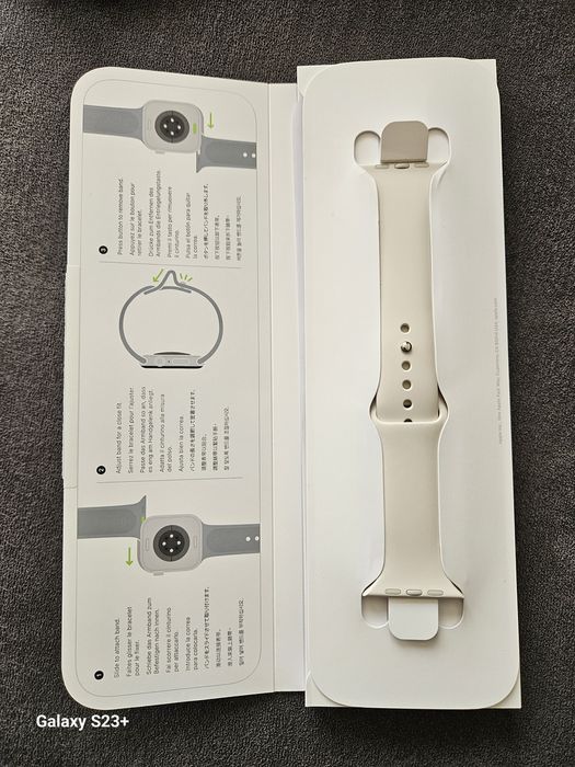 Каишка за Apple Watch SE 44/46mm, Sport Band, Starlight - M/L