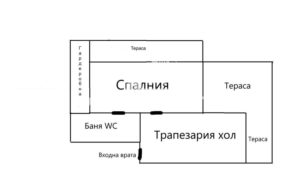 2-стаен в София-Люлин 2 площ 95